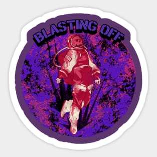 Blasting Off Graphic Sticker